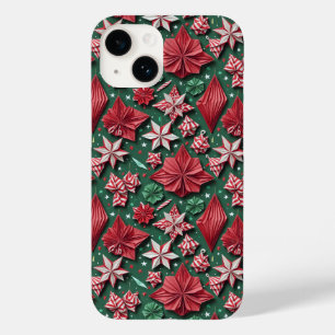 Funda Para iPhone 14 De Case-Mate Navidades artesanías de origami 12 - Estuche Iphon
