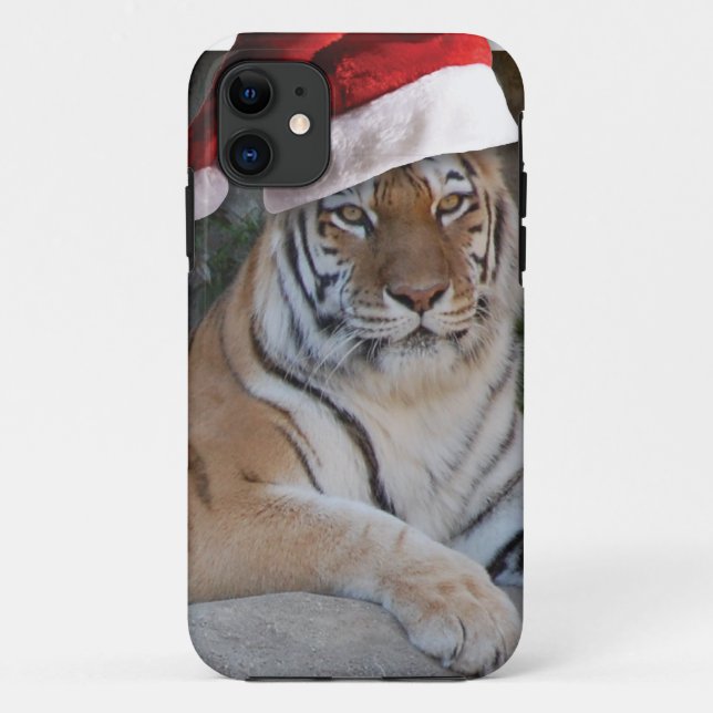 Funda De Case-Mate Para iPhone Navidades Bengal Tiger (Reverso)