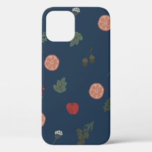 Funda Para iPhone 12 Navidades botánicos sin costura vintage bello pat