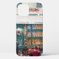 Navidades café panadería exterior con deco Navidad