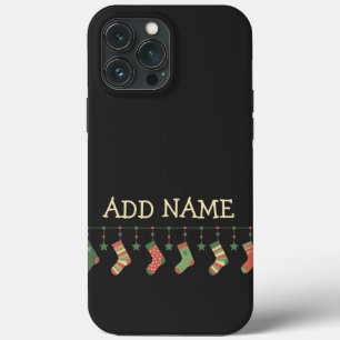 Funda Para iPhone 13 Pro Max Navidades calcetines medias estacionales agregar n