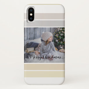 Funda Para iPhone X Navidades Caligrafía Paleta de colores de invierno