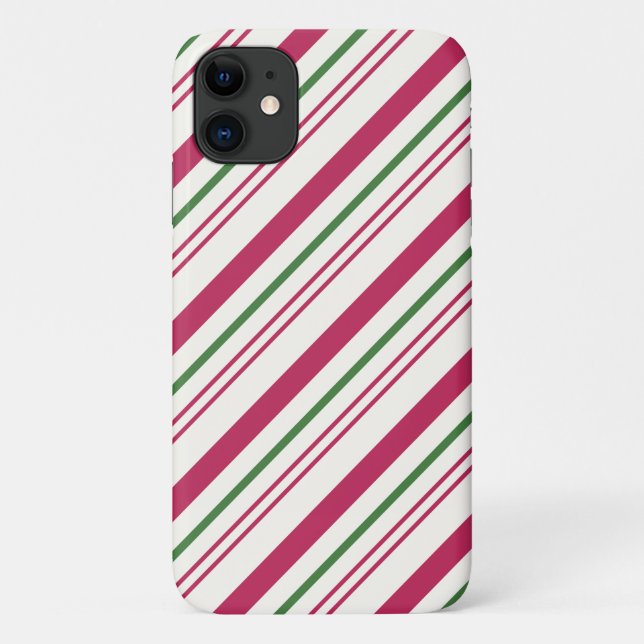 Funda De Case-Mate Para iPhone Navidades Candy Cane (Reverso)