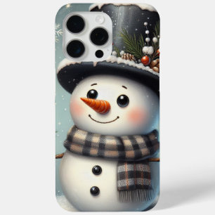 Funda Para iPhone 15 Pro Max Navidades caprichosos y llenos de nieve en inviern