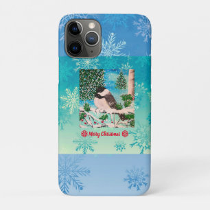 Funda Para iPhone 11 Pro Navidades Chickadee Chatter