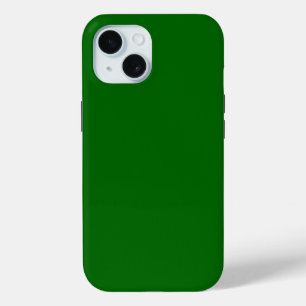Funda Para iPhone 15 Navidades Color sólido verde
