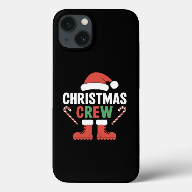 Funda De Case-Mate Para iPhone Navidades Crew Xmas Árbol Familia de coincidencias (Reverso)
