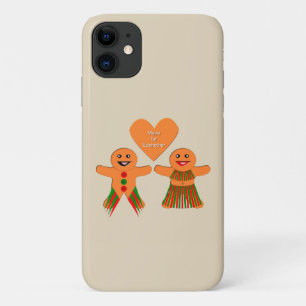 Funda Para iPhone 11 Navidades Cuidados Gingerbread Pareja