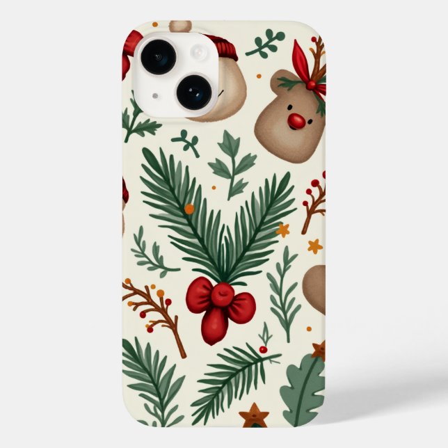 Funda De Case-Mate Para iPhone navidades de caso de iphone (Reverso )
