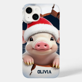 Funda Para iPhone 14 De Case-Mate navidades de Cerdo 3D