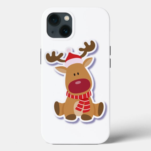 Funda De Case-Mate Para iPhone Navidades de ciervo  (Reverso )