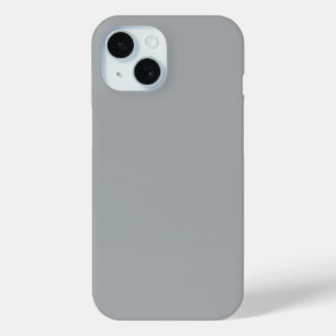 Funda Para iPhone 15 Navidades de clase color plateado de invierno sóli