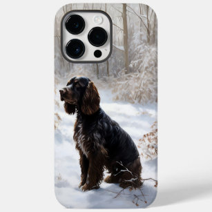 Funda Para iPhone 14 Pro Max De Case-Mate Navidades de Cocker Spaniel Let It Snow