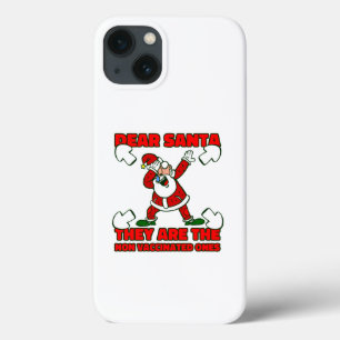Funda Para iPhone 13 navidades de coronavirus santa claus vacunados