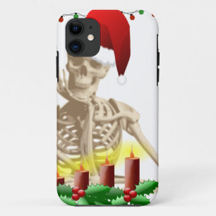 Funda Para iPhone 11 navidades de cráneo