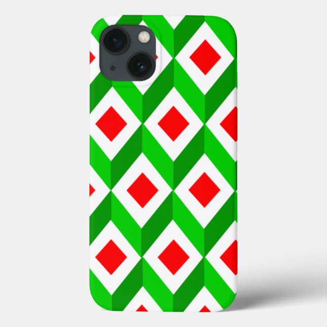 Funda De Case-Mate Para iPhone navidades de Cubes 3D (Reverso)