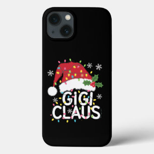 Funda Para iPhone 13 Navidades de Gigi Claus alumbran a la familia Paja