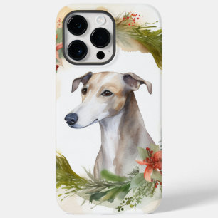 Funda Para iPhone 14 Pro Max De Case-Mate Navidades de Greyhound Wreath Festimes Pup