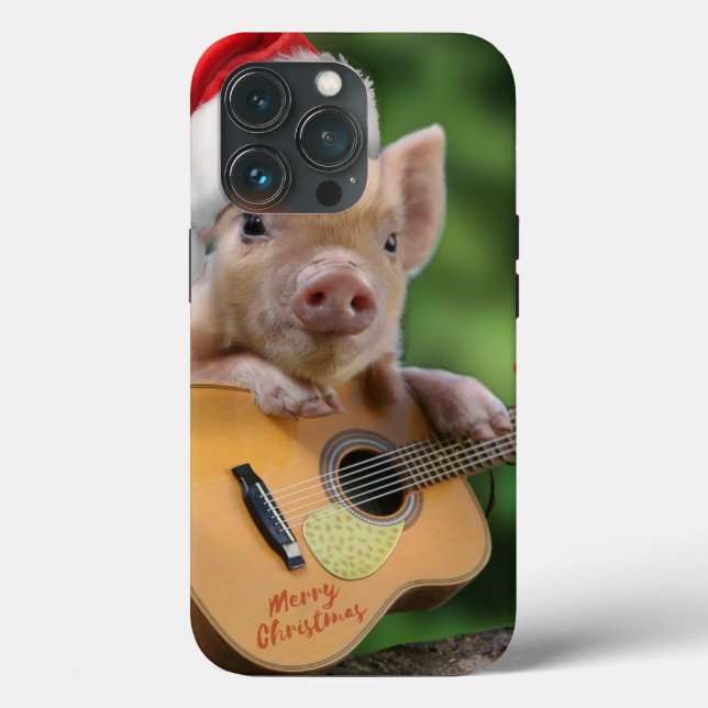 Funda De Case-Mate Para iPhone Navidades de guitarra (Reverso )