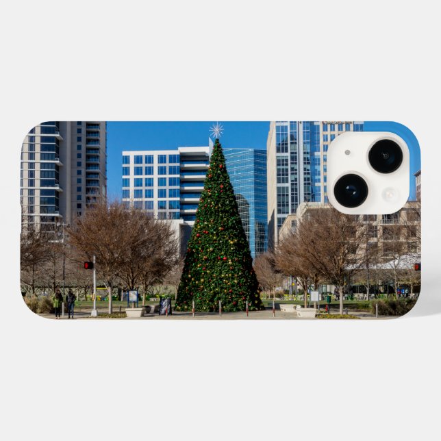Funda De Case-Mate Para iPhone Navidades de Klyde Warren Dallas (Reverso  (Horizontal))