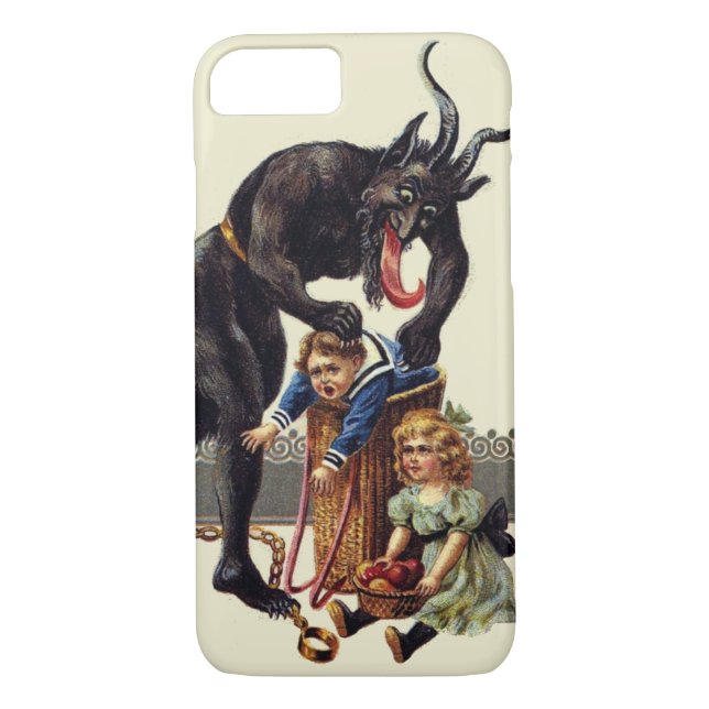 Funda De Case-Mate Para iPhone navidades de pesadilla krampus (Reverso)