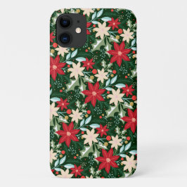 Funda Para iPhone 11 Navidades de Poinsettia Holiday
