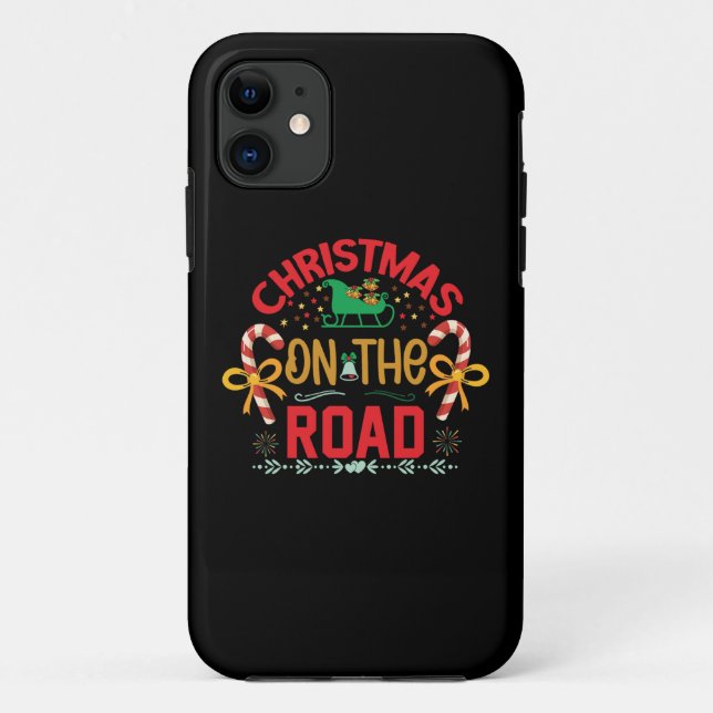 Funda De Case-Mate Para iPhone Navidades De Regalos De Navidad En El Camino (Reverso)