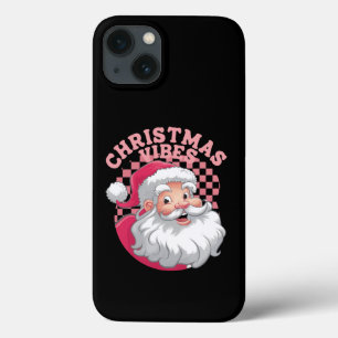 Funda Para iPhone 13 Navidades de Santa Rosa Retro Vintage