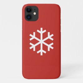 Funda Para iPhone 11 Navidades de Snowflake Red iPhone 11 Funda