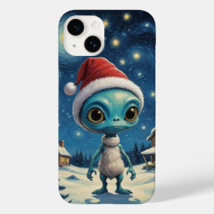 Funda Para iPhone 14 De Case-Mate Navidades de Starry Night Alien Cute
