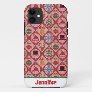 Funda Para iPhone 11 Navidades de suéter feo