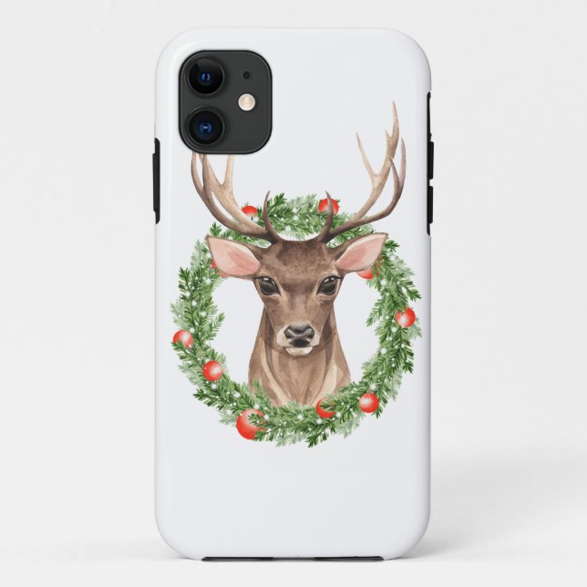 Funda De Case-Mate Para iPhone Navidades Deer (Reverso)