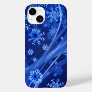 Funda Para iPhone 14 De Case-Mate Navidades del Blue Winter Snowflakes