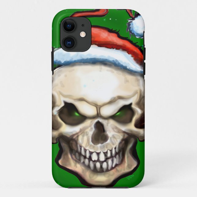 Funda De Case-Mate Para iPhone Navidades del Cráneo del Mal (Reverso)
