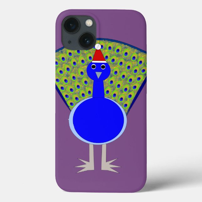 Funda De Case-Mate Para iPhone Navidades divertidos Peacock (Reverso)