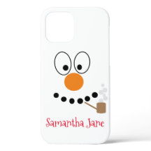Navidades divertidos Personalizado Snowman Face