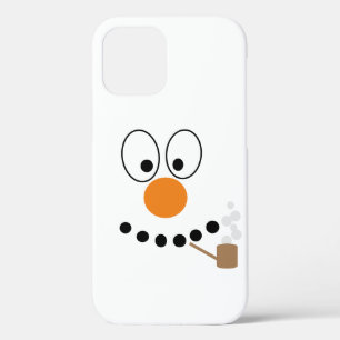 Funda Para iPhone 12 Pro Navidades divertidos Personalizado Snowman Face