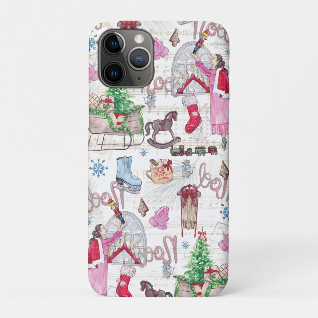 Funda De Case-Mate Para iPhone Navidades elegantes cuento de hadas (Reverso)