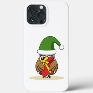 Funda Para iPhone 13 Pro Max Navidades Elf Owl con presente
