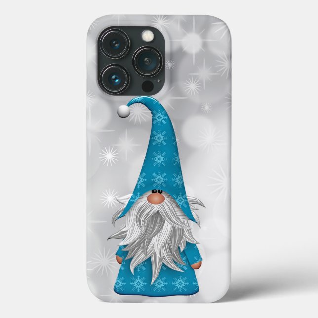 Funda De Case-Mate Para iPhone Navidades Estuche para iPhone Blue Gnome Funda-Mat (Reverso )