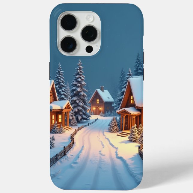 Funda De Case-Mate Para iPhone Navidades Eve Village (Reverso )
