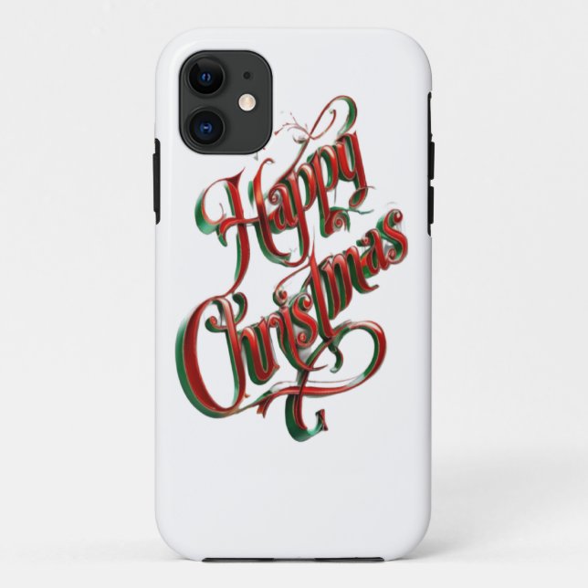 Funda De Case-Mate Para iPhone Navidades felices (Reverso)