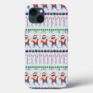 Funda Para iPhone 13 Navidades feos Dabbing Santa