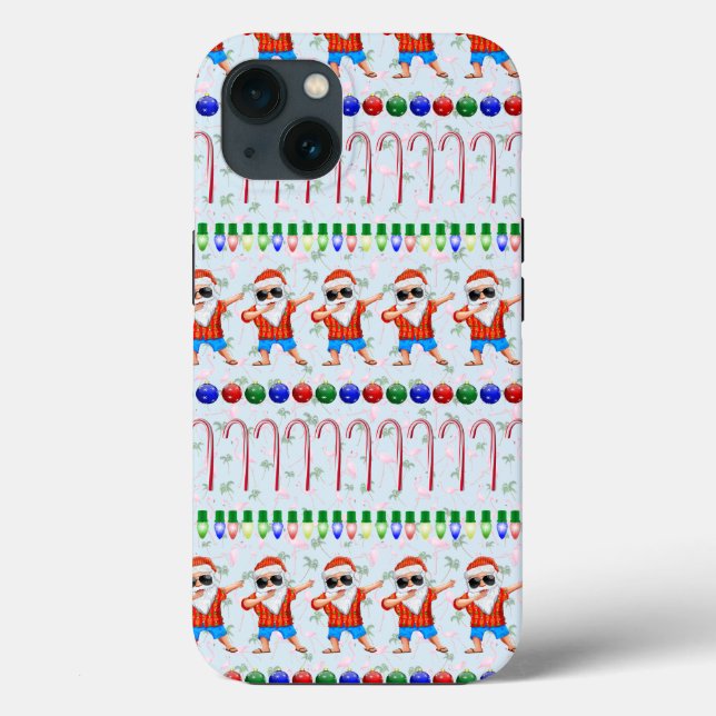 Funda De Case-Mate Para iPhone Navidades feos Dabbing Santa (Reverso )