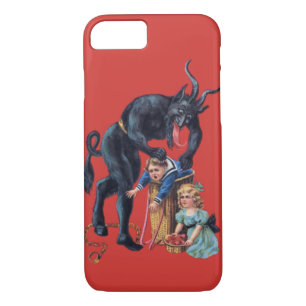 Funda Para iPhone 8/7 navidades feos krampus rojo antiguo