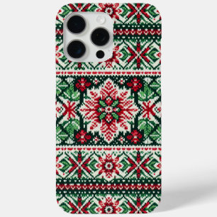 Funda Para iPhone 15 Pro Max Navidades/Feria de invierno isla roja y verde