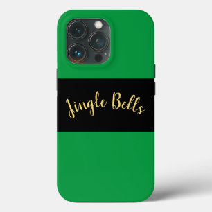 Funda Para iPhone 13 Pro Navidades festivos con campanas de jingle con band
