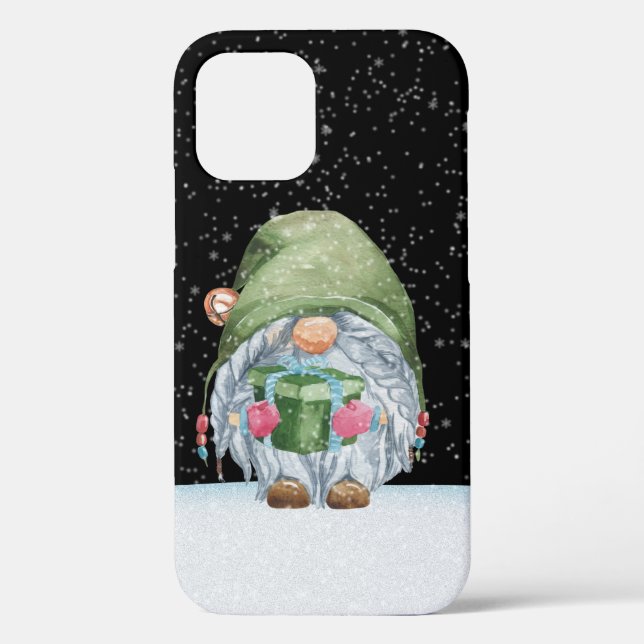 Funda De Case-Mate Para iPhone Navidades festivos gnome Holiday (Reverso )