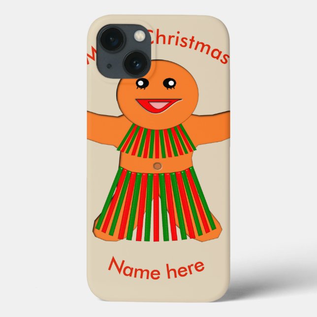 Funda De Case-Mate Para iPhone Navidades Fiesta Gingerbread Mujer (Reverso)