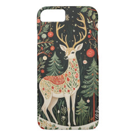 Funda Para iPhone 8/7 Navidades forestales de medianoche